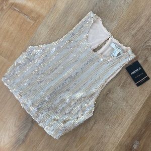 Sequins Crop Top
